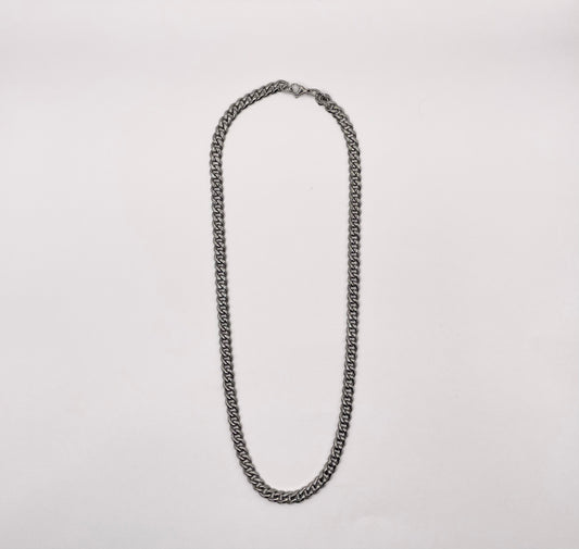 Silver 7mm curb chain