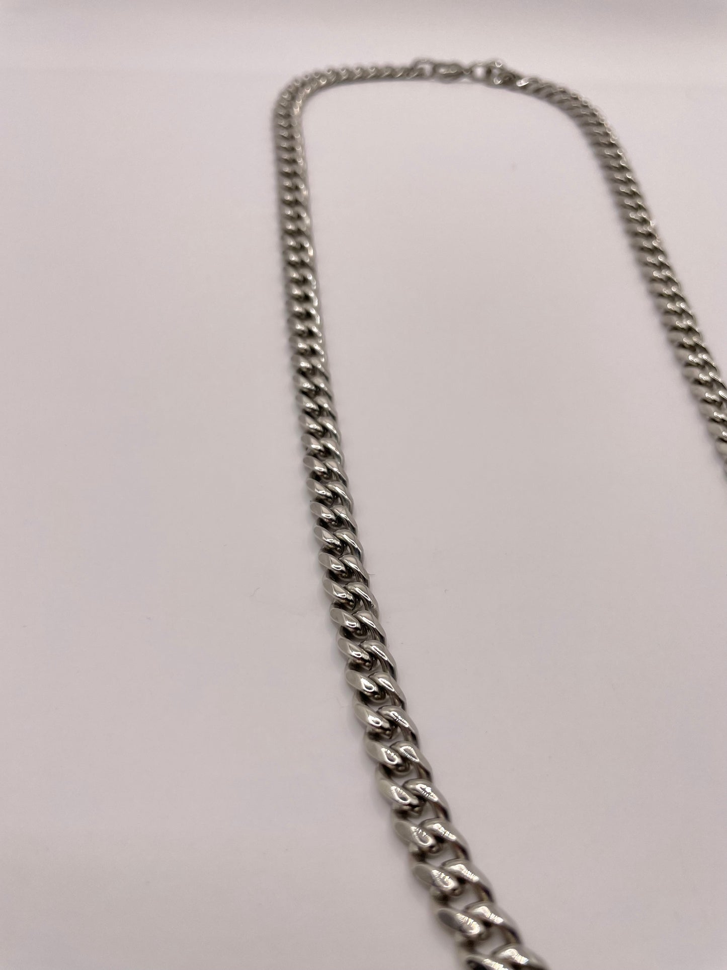 Silver 7mm curb chain