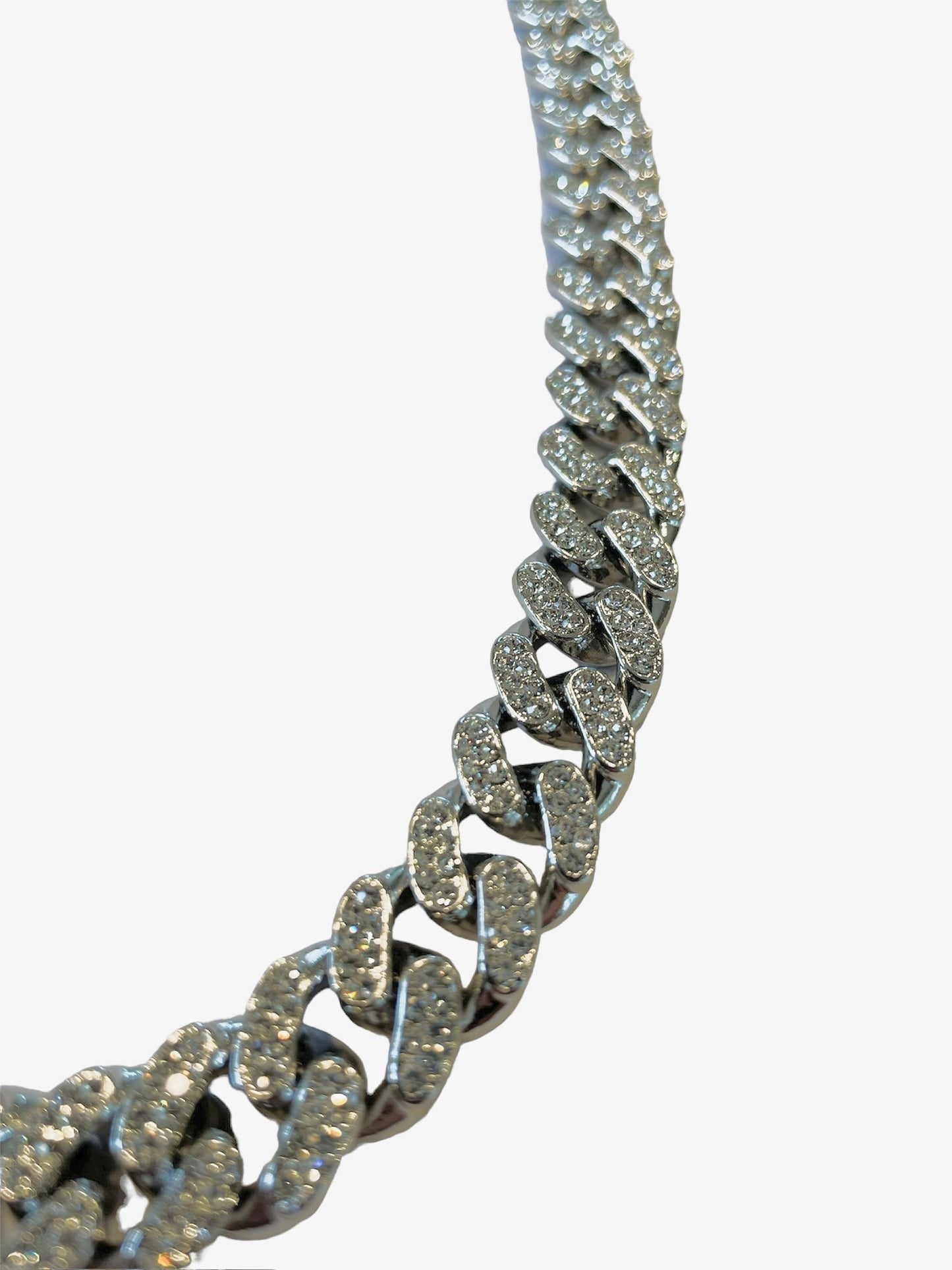 10mm iced out curb chain