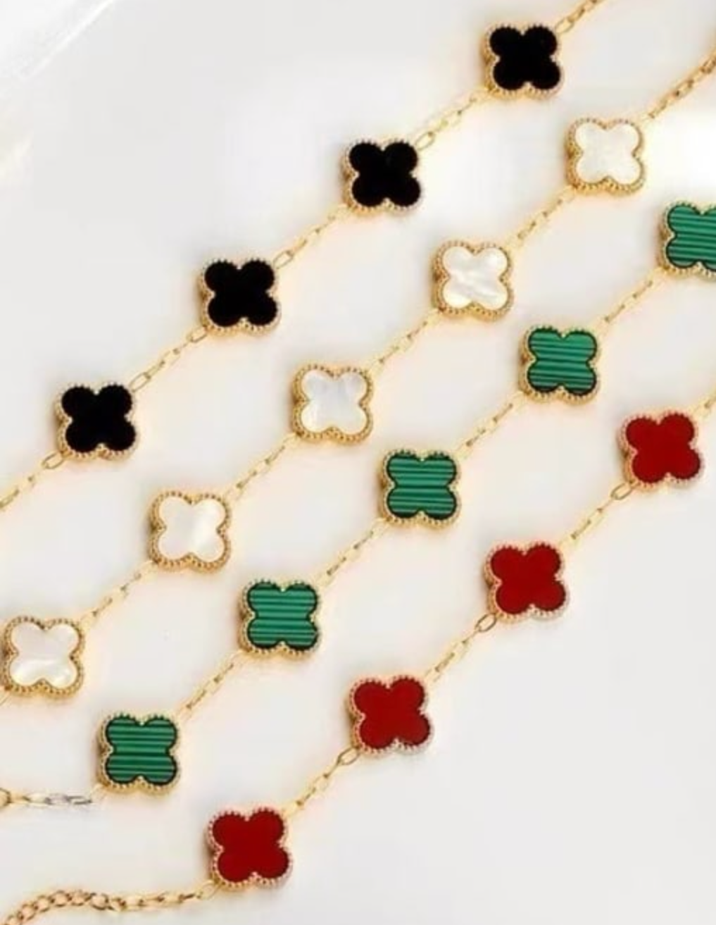 Four leaf clover bracelet